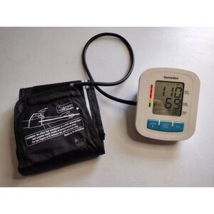 Homedics BPA-800-WT Upper Arm Blood Pressure Monitor White Blue Cuff 8.7-16.5in